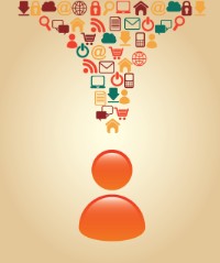 Grafische afbeelding van digitale geletterdheid